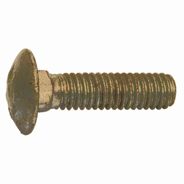 Midwest Fastener Carriage Bolt, Square Neck, 18 (Coarse), 1-1/4 in L, Steel, Hot Dipped Galvanized, 20 PK 35203 - main
